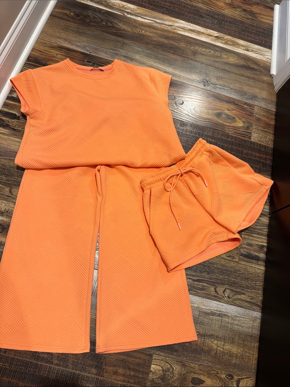 Women's Wide-Leg Lounge Pants in Bright Orange